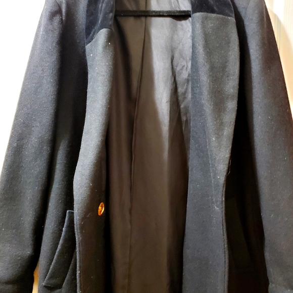 Herman Kay Wool Tench Coat - Picture 6 of 7